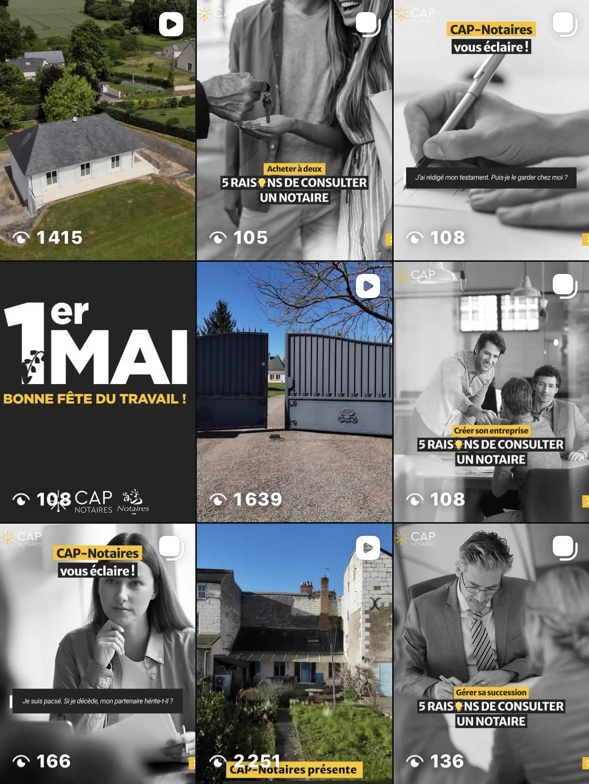 Séries « 5 raisons de consulter un notaire » et « CAP-Notaires vous éclaire ! »